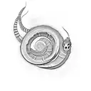 worm tattoo design idea