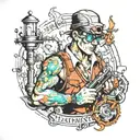 machinist tattoo design idea