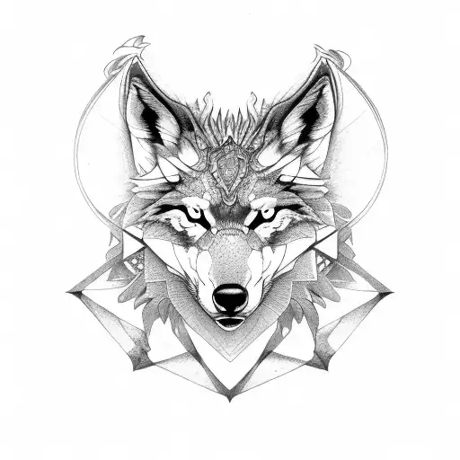 Dacian Wolf Ouroboros tattoo design idea