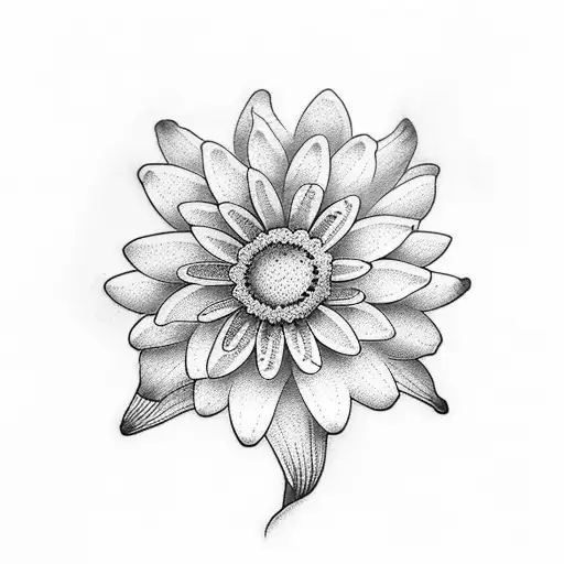 can you design a tattoo that incorporates a daisy, water lily and morning glory with filigree filler tattoo design idea