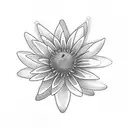 can you design a tattoo that incorporates a daisy, water lily and morning glory with filigree filler tattoo design idea