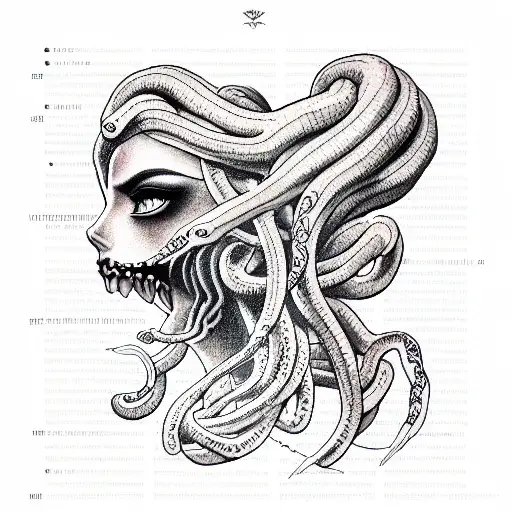 Medusa tattoo design idea