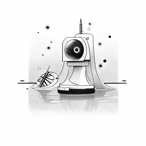 morse code line tattoo design idea