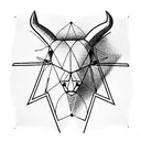 Taurus tattoo design idea