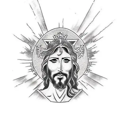 Jesus in the apocalypse tattoo design idea