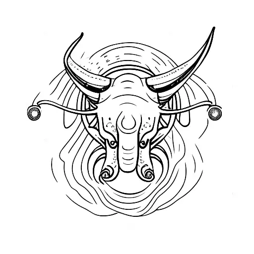triceratops tattoo design idea