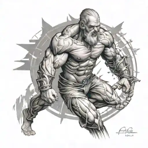 atlas tattoo full leg sleeve tattoo design idea