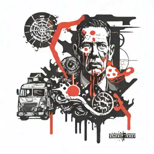 lovecraft, home depot logo incorporated tattoo design idea