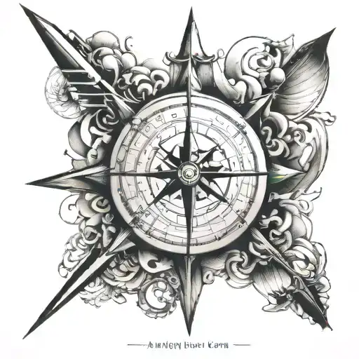 gps coordinates leading tattoo design idea