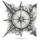 gps coordinates leading tattoo design idea