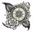 gps coordinates leading tattoo design idea