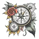 gps coordinates leading tattoo design idea