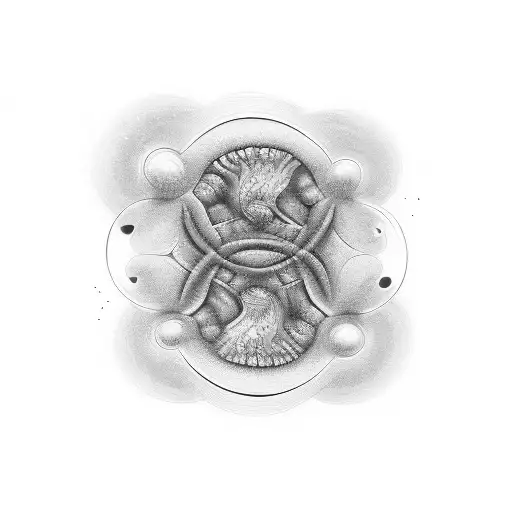 hallucinogenic mushrooms, fractal images, DMT molecule tattoo design idea