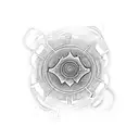 hallucinogenic mushrooms, fractal images, DMT molecule tattoo design idea