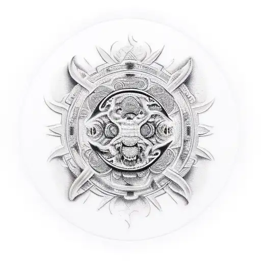 templo chino  tattoo design idea