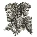 4 symbols of stoicism  tattoo design idea