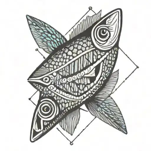 sardine tattoo design idea