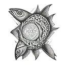 sardine tattoo design idea