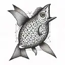 sardine tattoo design idea