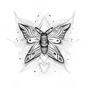 moth in a flame tattoo design idea