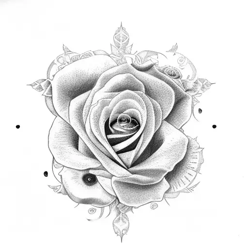 clocks roses bird sun scroll arm sleeve  tattoo design idea