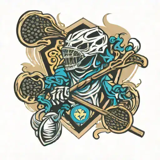 lacrosse tattoo design idea
