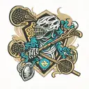 lacrosse tattoo design idea