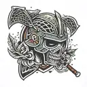 lacrosse tattoo design idea