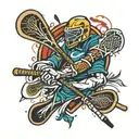 lacrosse tattoo design idea