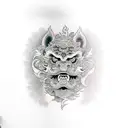 Foo Dog tattoo design idea