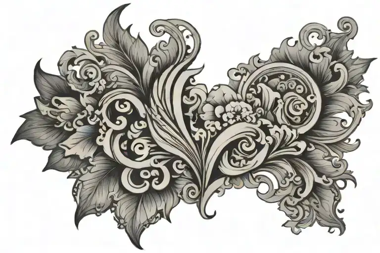 mansala lower back tattoo V shaped tattoo tattoo design idea
