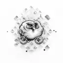 chicken nugget tattoo design idea