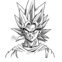 Dragon Ball Z fusion of two iconic characters tattoo design idea