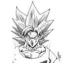 Dragon Ball Z fusion of two iconic characters tattoo design idea