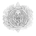 Incorporate a stylized caduceus symbol with subtle Exaltatus Nobilis elements tattoo design idea