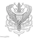 Incorporate a stylized caduceus symbol with subtle Exaltatus Nobilis elements tattoo design idea