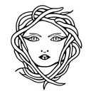 Medusa 2x2 tattoo design idea