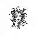 Medusa 2x2 tattoo design idea
