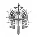 Sword tattoo design idea