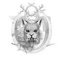 Noah ark and Hunter tattoo design idea