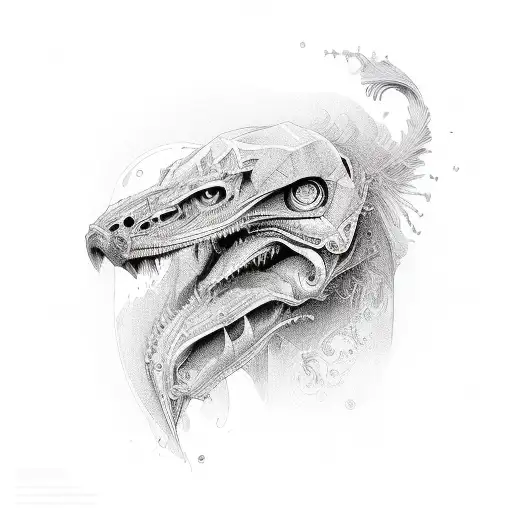 human physical and spiritual self tattoo design idea