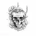 sapper skull death tattoo design idea