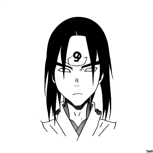 anime Itachi  tattoo design idea