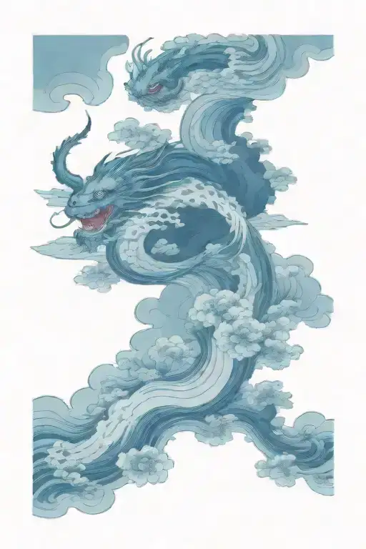 storm clouds tattoo design idea