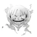 luffy one piece tattoo design idea