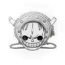 luffy one piece tattoo design idea