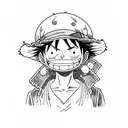 luffy one piece tattoo design idea