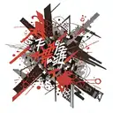 Biblical Scripture writing tattoo design idea