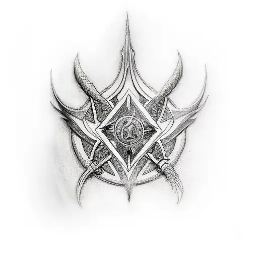 azrael the archangel tattoo design idea