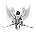 azrael the archangel tattoo design idea